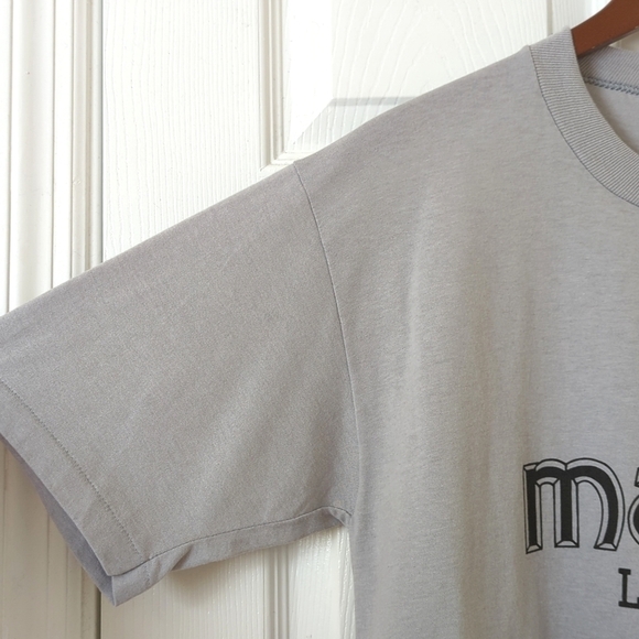Jerzees 90's Vintage Maxim Las Vegas Graphic Short Sleeve Crewneck T-shirt Gray - Picture 4 of 10